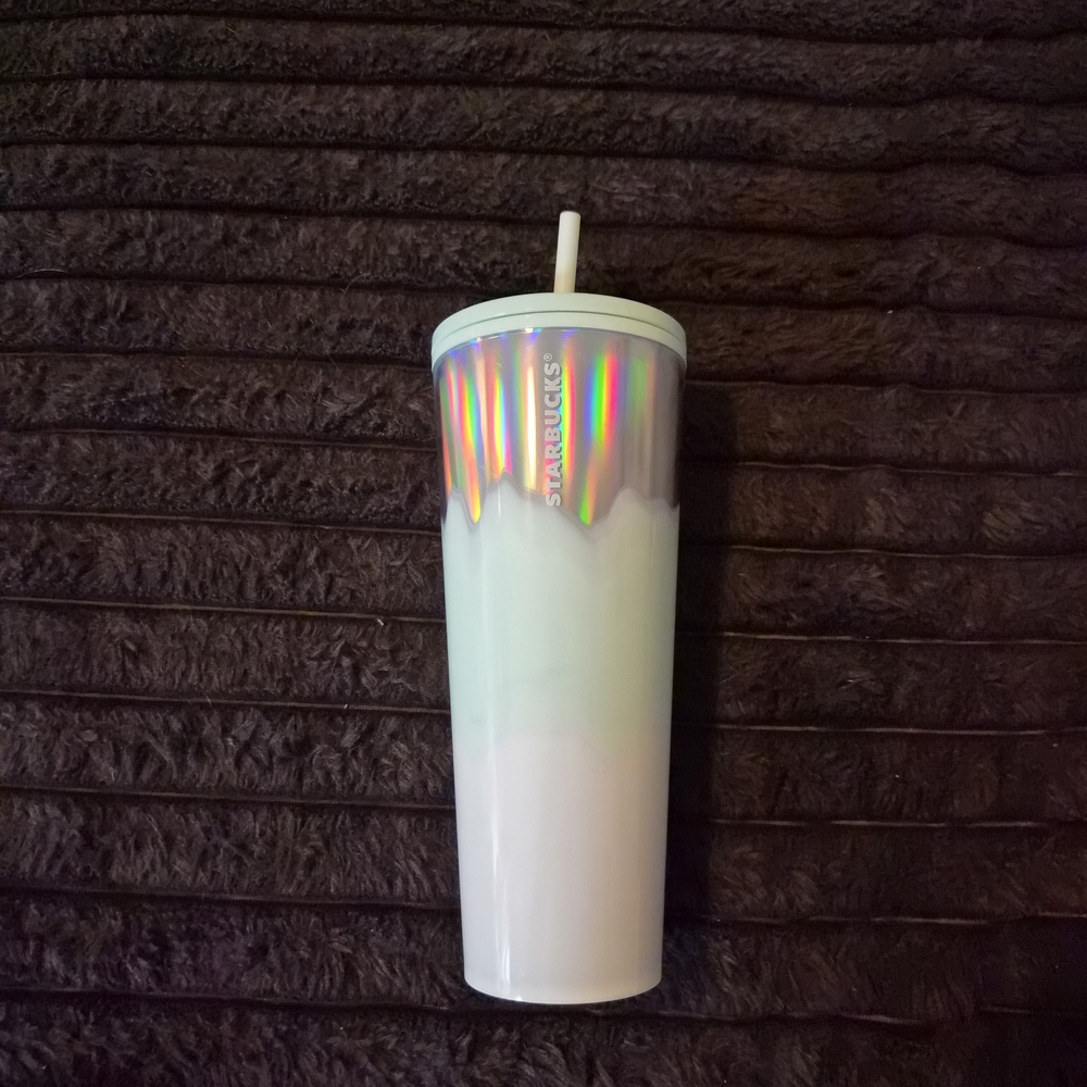Starbucks Iridescent Tumbler with Straw